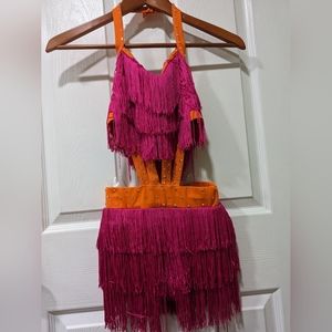 Weissman Dance Dress - Pink/Orange - Child- Lg